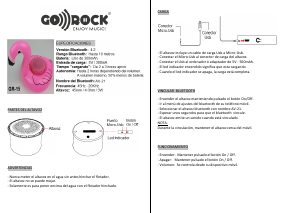 Manual de uso Go Rock GR-15 Altavoz