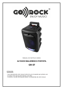 Manual de uso Go Rock GR-57 Altavoz