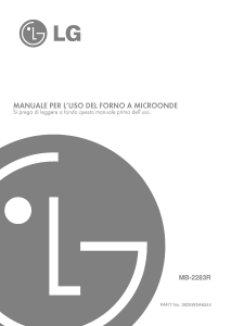 Manuale LG MB-2283R Microonde