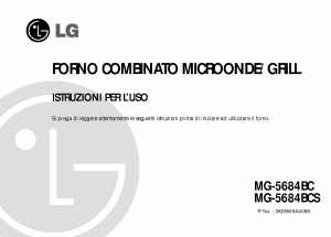 Manuale LG MG-5684BCS Microonde