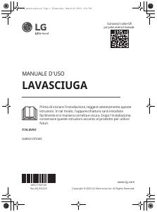 Manuale LG D4R5010TSWS Lavasciuga