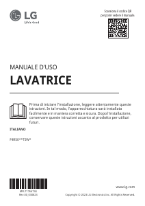Manuale LG F4R5011TSWW Lavatrice