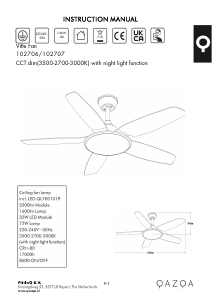 Manual Qazqa 102706 Ceiling Fan