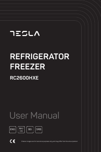 Priručnik Tesla RC2600HXE Frižider – zamrzivač