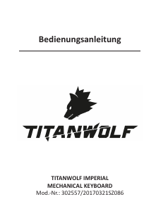 Bedienungsanleitung Titanwolf 302557 Imperial Tastatur