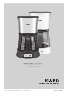 Manual AEG KF5210 Coffee Machine