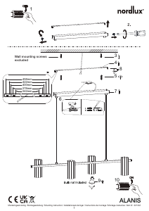 Manual de uso Nordlux Alanis 4 Lámpara