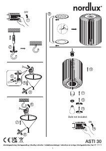 Mode d’emploi Nordlux Asti 30 Lampe