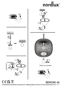 Bruksanvisning Nordlux Beroni 40 Lampe