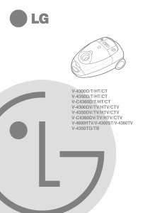 Manuale LG V-C4350TG Aspirapolvere