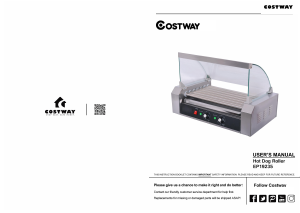 Manual Costway EP19235A Sausage Grill