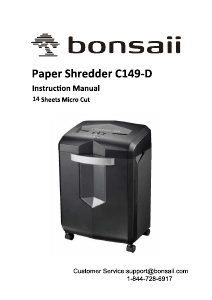 Manual Bonsaii C149-D Paper Shredder