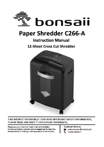 Manual Bonsaii C266-A Paper Shredder