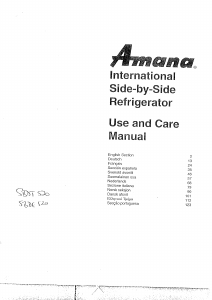 Handleiding Amana SRD526T Koel-vries combinatie