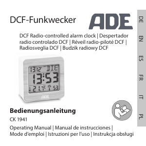 Manual ADE CK 1941 Alarm Clock