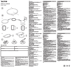 Manual Acme CH302 Încărcătorul wireless