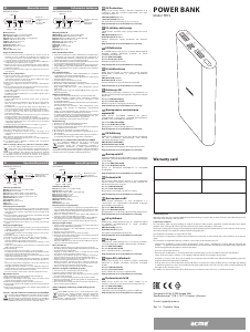 Manual Acme PB15G Portable Charger