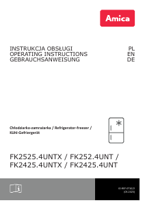 Manual Amica FK252.4UNT Fridge-Freezer