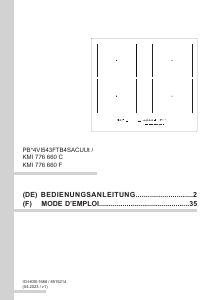 Mode d’emploi Amica KMI 776 660 F Table de cuisson