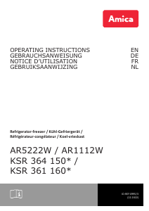 Manual Amica KSR 361 160 B Refrigerator