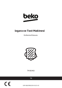 Kullanım kılavuzu BEKO TM 8046 I Selection Izgara tost makinesi