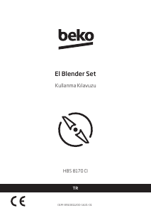 Kullanım kılavuzu BEKO HBS8170CI El blenderi