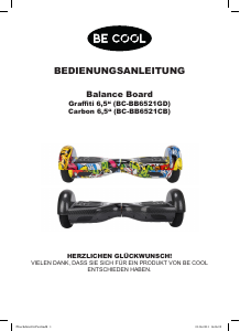 Bedienungsanleitung Be Cool BC-BB6521GD Hoverboard