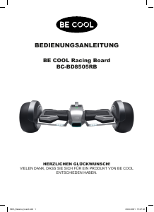 Bedienungsanleitung Be Cool BC-BD8505RB Hoverboard