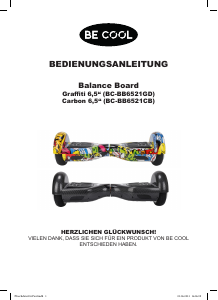 Bedienungsanleitung Be Cool BC-BB6521GD-3S Hoverboard