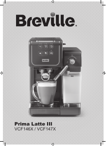 Bruksanvisning Breville VCF146X Prima Latte III Kaffebryggare