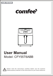 Manual Comfee CFY55T6ABB Deep Fryer