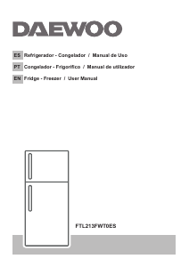 Manual de uso Daewoo FTL213FWT0ES Frigorífico combinado