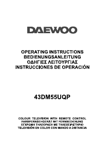 Manual de uso Daewoo 43DM55UQP Televisor de LED