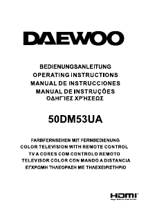 Manual Daewoo 50DM53UA LED Television