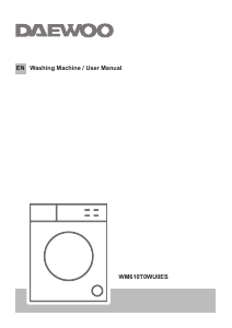 Manual Daewoo WM610T0WU0ES Washing Machine