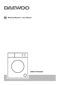 Manual Daewoo WM810T0WU0ES Washing Machine
