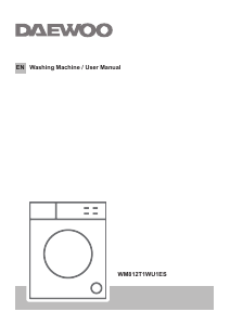 Manual Daewoo WM812T1WU1ES Washing Machine