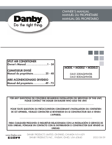 Mode d’emploi Danby DAS120EAQHWDB Climatiseur