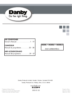 Mode d’emploi Danby DAC145EB6WDB-6 Climatiseur