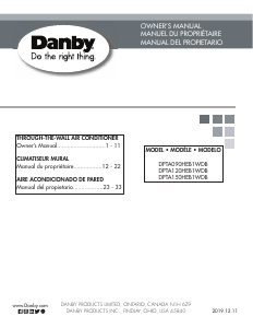 Handleiding Danby DPTA120HEB1WDB Airconditioner