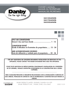 Manual de uso Danby DAS220GAHWDB Aire acondicionado