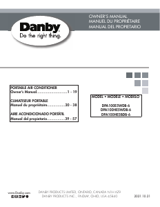 Mode d’emploi Danby DPA100HE5WDB-6 Climatiseur