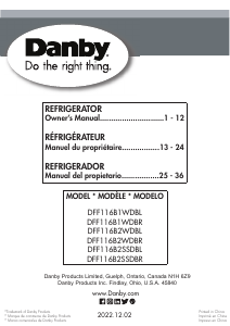 Manual de uso Danby DFF116B2WDBL Frigorífico combinado