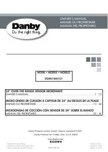Mode d’emploi Danby DOM014401G1 Micro-onde