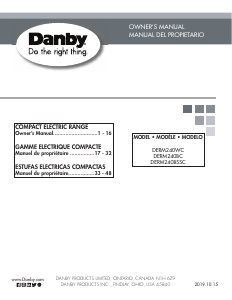 Handleiding Danby DERM240BSSC Fornuis