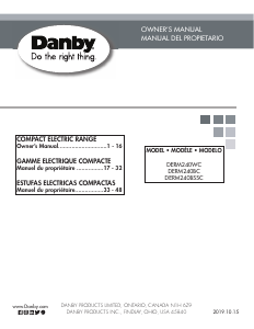 Mode d’emploi Danby DERM240BSSC Cuisinière