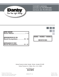 Mode d’emploi Danby DBC057A1BSS Réfrigérateur