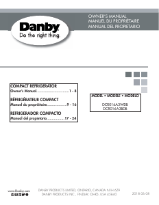 Handleiding Danby DCR016A3BDB Koelkast