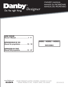 Manual de uso Danby DWC458BLS Vinoteca