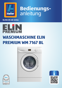 Bedienungsanleitung ELIN WM 7167 BL Waschmaschine